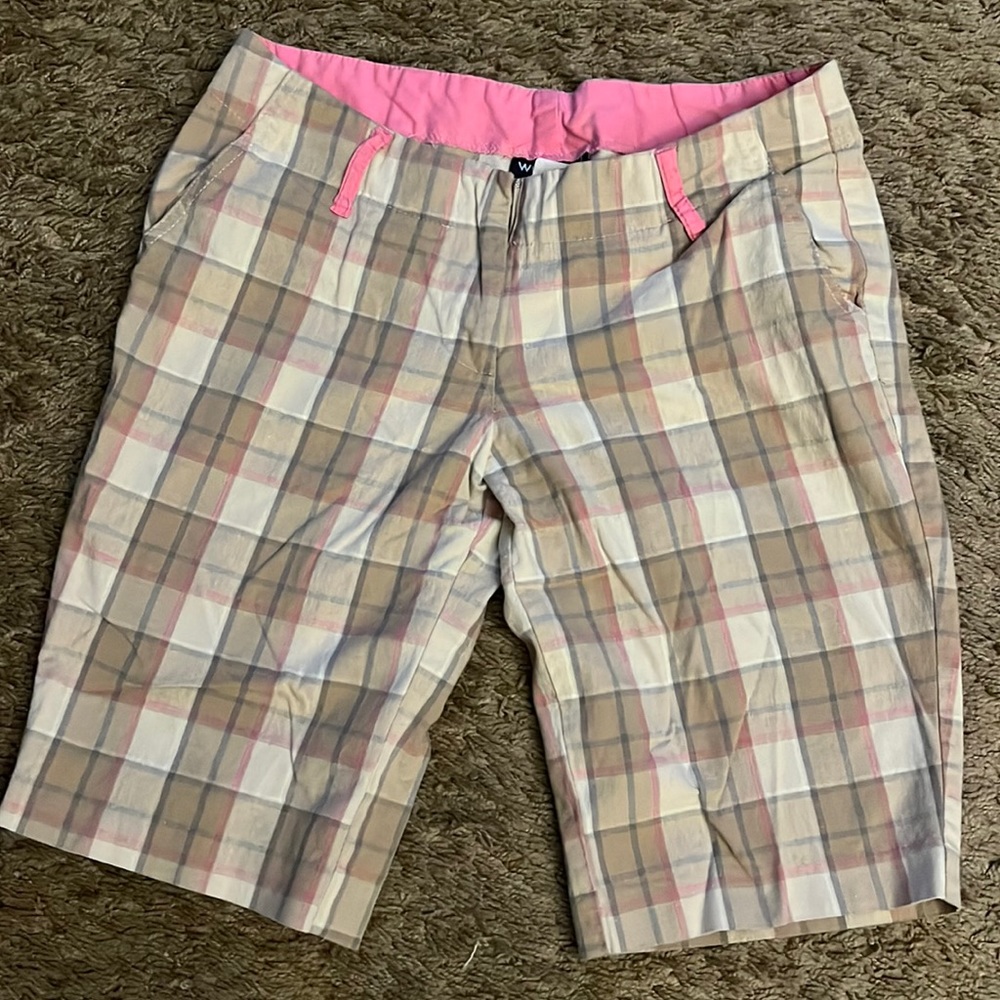 Wet Seal Bermuda Checkered Shorts